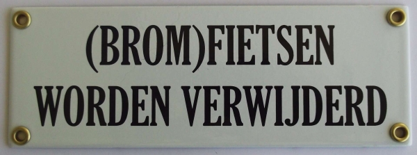 Bromfietsen worden verwijderd
