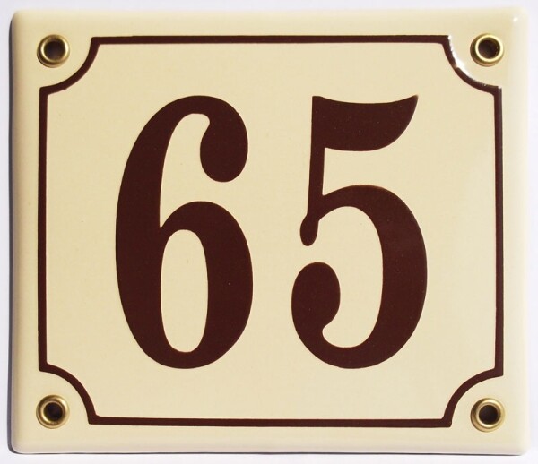 Huisnummerbord 'extra 15x13' 3 cijfers/letters