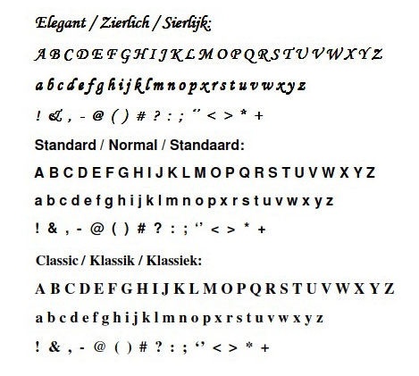 Naambord ovaal 50 x 40 cm
