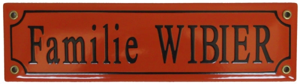 Straatnaambord klein & extra