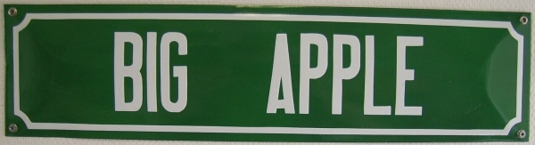 Straatnaambord Big Apple