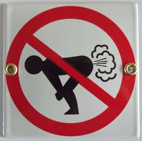 Pictogram: verboden winden te laten